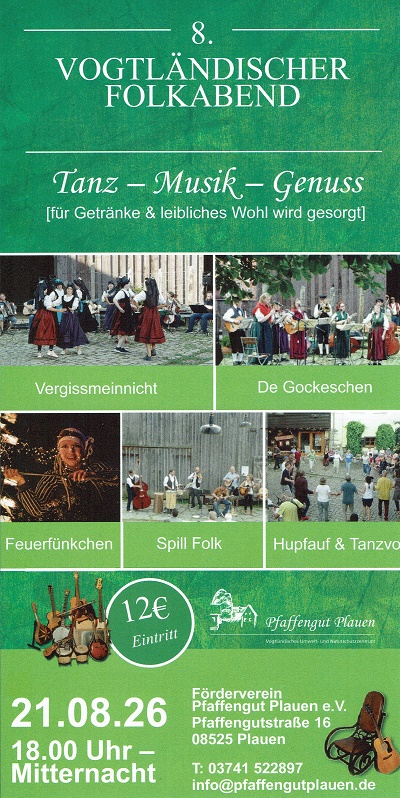 Flyer 8. Vogtländischer Folkabend Seite 1