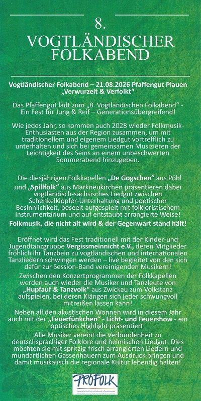 Flyer 8. Vogtländischer Folkabend Seite 2